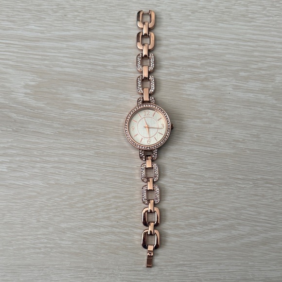 Charter Club Accessories - 3/$10 Charter Club Rose Gold Watch with Crystal Links
